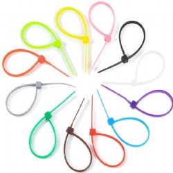 colorful cable ties